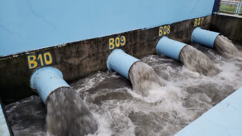 Estações de bombeamento garantem rápido escoamento da água da chuva