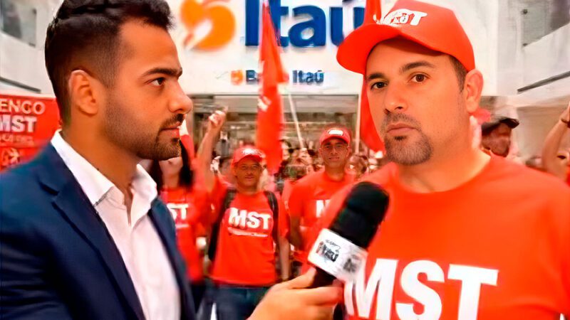 Integrante do MST foge após pergunta sobre taxar Lula: ‘Vai cobrar imposto do milionário também?’