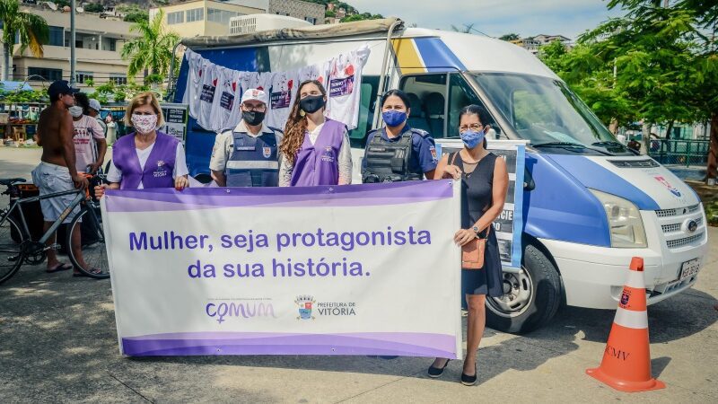 Feiras Livres de Vitória recebem ação para orientar sobre violência contra a mulher