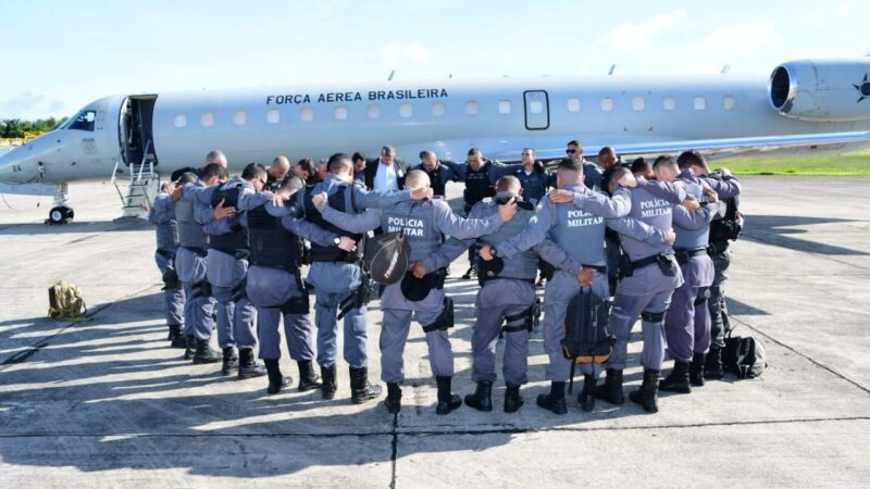 Policiais do ES embarcam para reforçar policiamento no DF